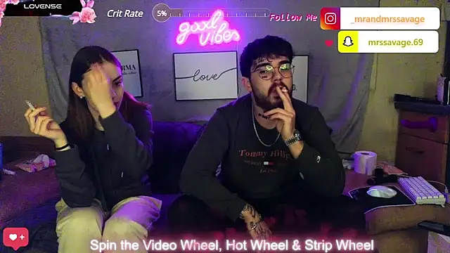 Snapshot of MrAndMrsSavage chatting on January 2025 12:39:02 PM MrAndMrsSavage online show from January 2025 12:39:02 PM