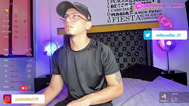 JoshMillerr  online show from March 2025 08:00:01 PM