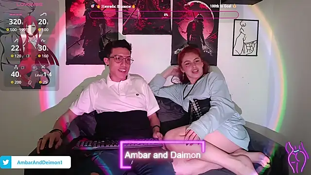 Ambar and daimon  online show from September 2025 04:40:02 PM