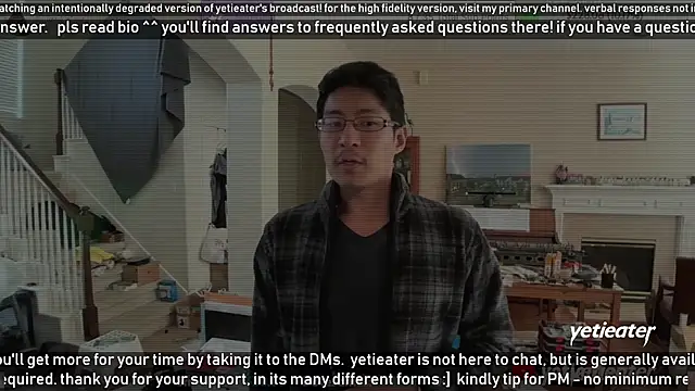 Snapshot of yetieater chatting on February 2025 08:24:01 PM yetieater online show from February 2025 08:24:01 PM