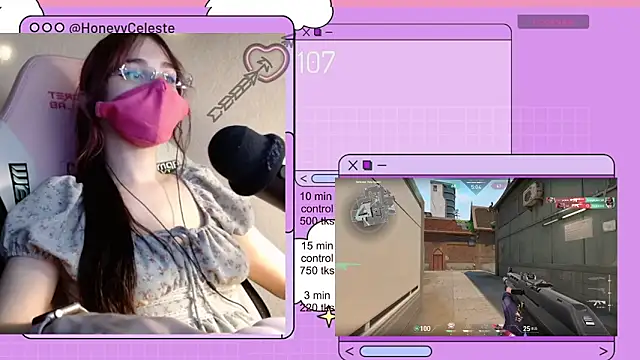 HoneyyCeleste online show from April 2026 06:58:01 PM