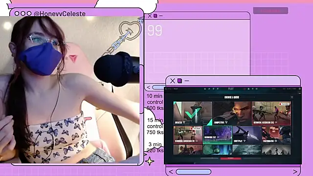 HoneyyCeleste online show from April 2026 06:14:02 PM