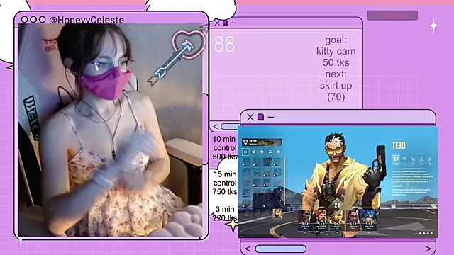 HoneyyCeleste online show from June 2026 06:29:02 PM