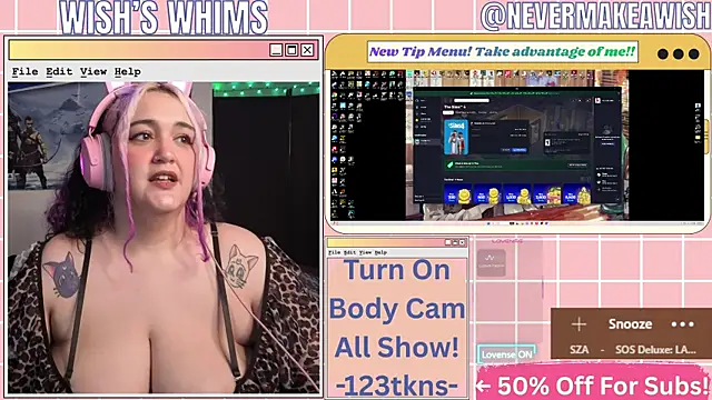 nevermakeawish online show from July 2026 10:32:01 AM