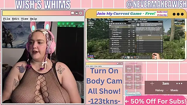 nevermakeawish online show from July 2026 09:35:01 AM