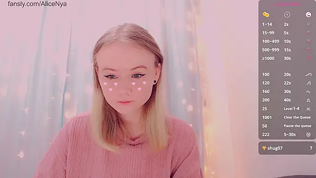 AliceNya cute online show from January 2026 07:24:02 AM