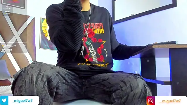   Miguel7w7 online show from January 2026 07:30:01 PM