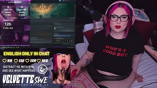 Snapshot of VelvetteSWE chatting on August 2026 05:15:01 PM VelvetteSWE online show from August 2026 05:15:01 PM