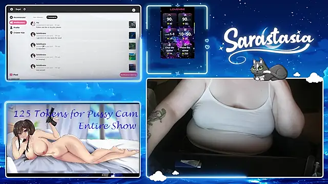 Snapshot of Sarastasia417 chatting on June 2026 12:22:02 AM Sarastasia417 online show from June 2026 12:22:02 AM