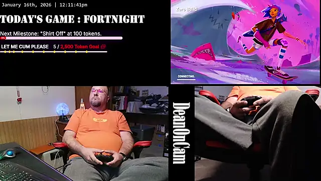 Snapshot of DeanonCam chatting on January 2026 06:12:02 PM DeanonCam online show from January 2026 06:12:02 PM