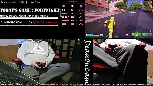 Snapshot of DeanonCam chatting on January 2026 07:45:01 PM DeanonCam online show from January 2026 07:45:01 PM