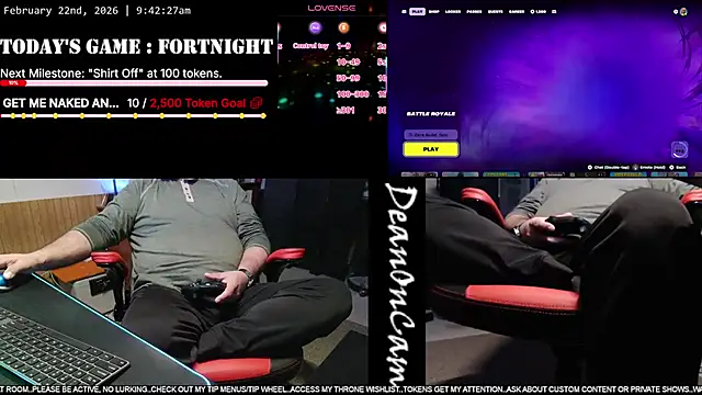 Snapshot of DeanonCam chatting on February 2026 03:43:01 PM DeanonCam online show from February 2026 03:43:01 PM