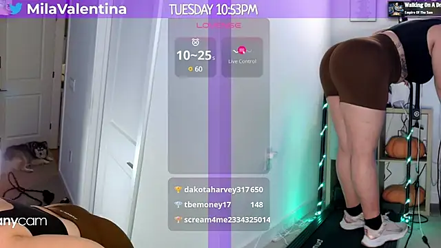 Snapshot of MilaValentina chatting on January 2025 03:54:02 AM MilaValentina online show from January 2025 03:54:02 AM