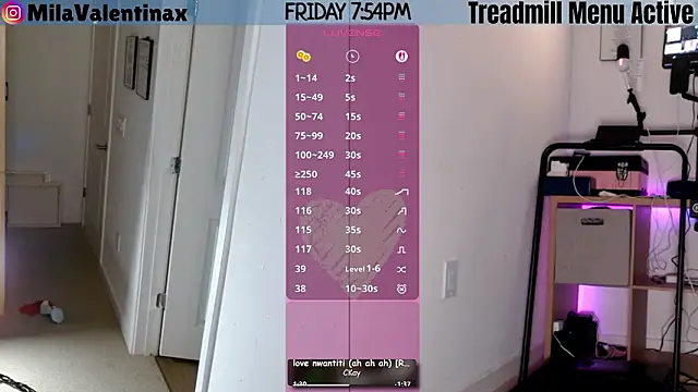 Snapshot of MilaValentina chatting on February 2026 12:55:02 AM MilaValentina online show from February 2026 12:55:02 AM