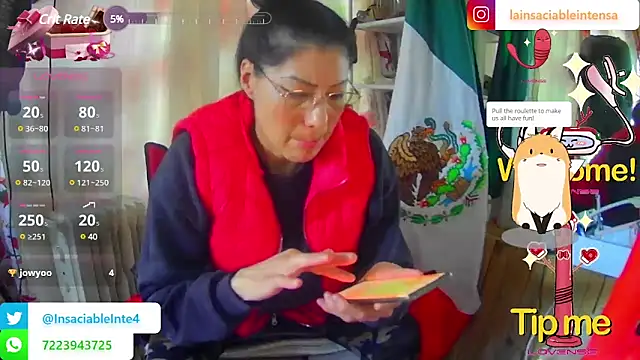 LaInsaciableIntensa online show from March 2025 09:48:02 PM