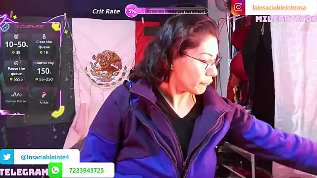LaInsaciableIntensa online show from May 2026 01:11:02 AM