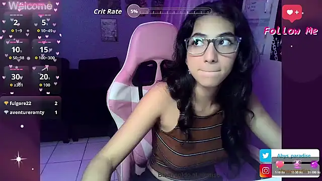 Snapshot of Abysparadise chatting on March 2026 02:57:02 AM Abysparadise online show from March 2026 02:57:02 AM