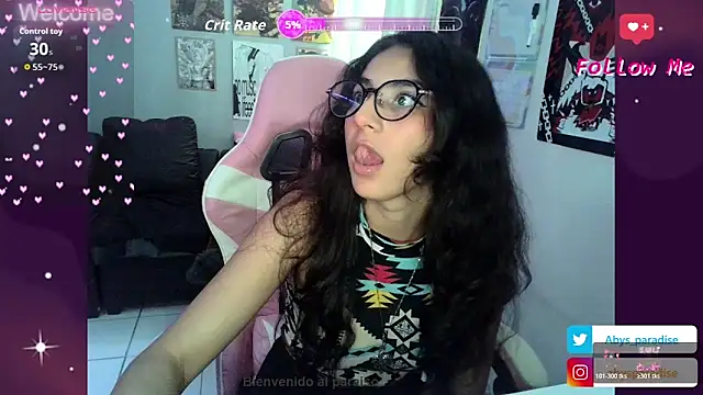 Snapshot of Abysparadise chatting on April 2026 11:25:01 PM Abysparadise online show from April 2026 11:25:01 PM