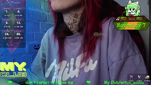 Witch Emma online show from November 2025 10:26:01 AM