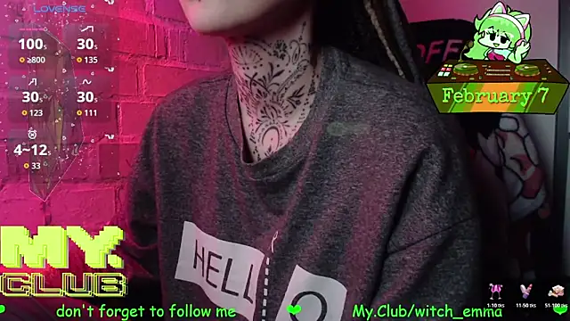 Witch Emma online show from February 2026 07:01:02 AM