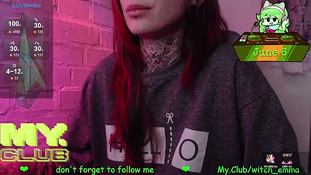 Witch Emma online show from June 2026 05:56:01 AM