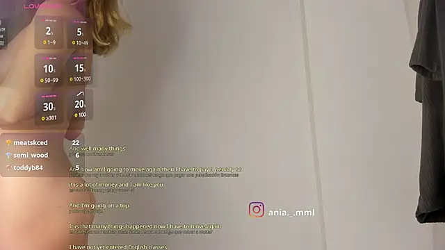 Snapshot of Ania_jones chatting on March 2025 12:19:01 AM Ania jones online show from March 2025 12:19:01 AM